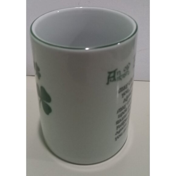 An Old Irish Blessing Coffee Mug Bewley Irish Imports Exclusive Design Shamrocks - Picture 3 of 5